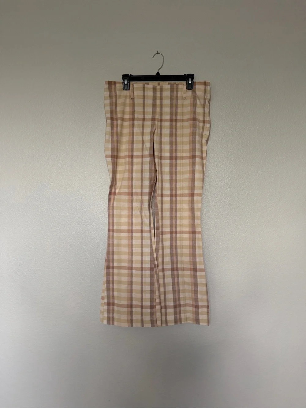 Free People The Way You Move Plaid Flare Pants - Size 12